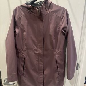 Eddie Bauer Purple Rain Coat with Hood